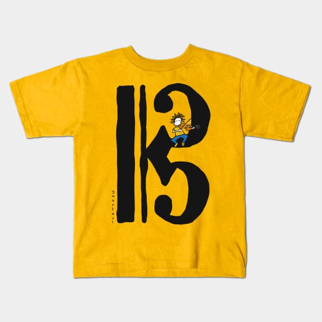 Viola Kids T-Shirt by Guastevi